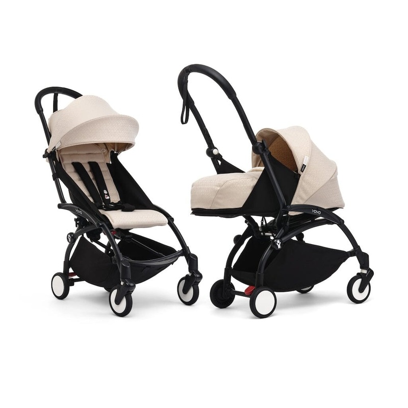 Stokke YOYO Complete Bundle: Stroller Frame, 0+ Newborn Pack and 6+ Color Pack – Bonpoint Beige Collection