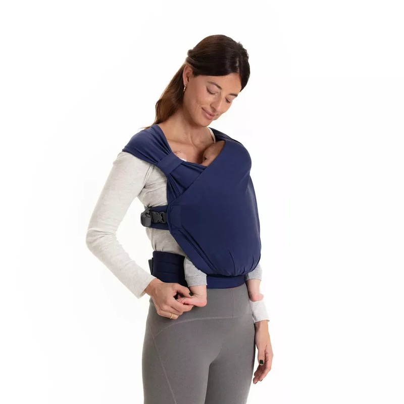 2-in-1 Hybrid Baby Carrier & Wrap – Navy Blue