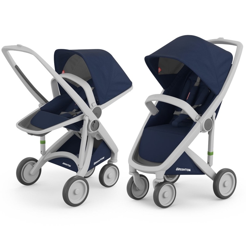 Greentom 2 in 1 Stroller – Grey/Blue