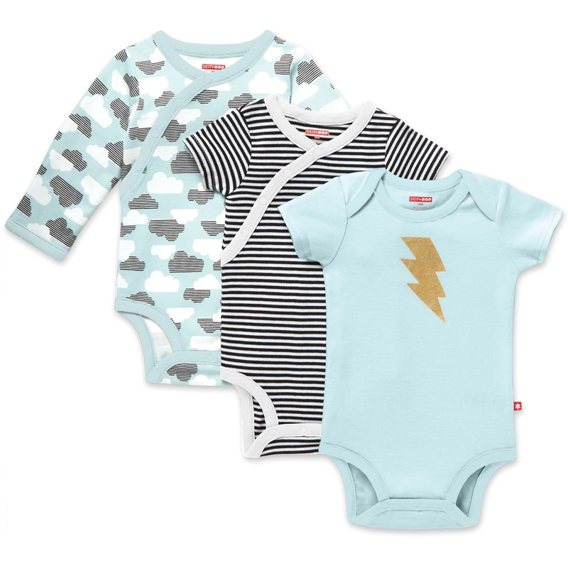 Skip Hop Star-Struck Bodysuit, 3-Pack – Blue (Newborn)