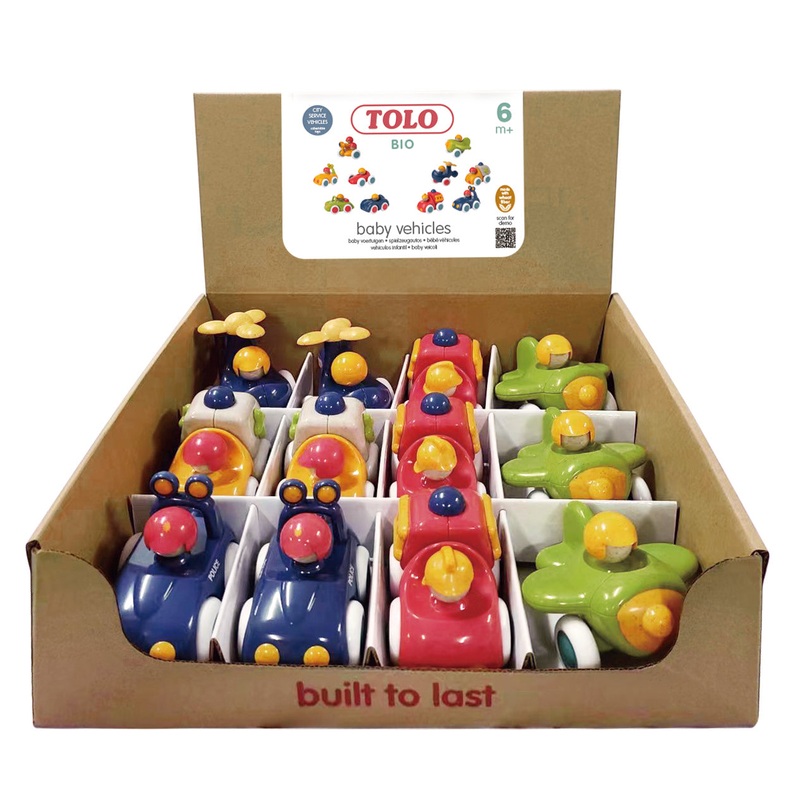 Speedy Monkey Display box w/ 12 City Service Vehicles – TOLO