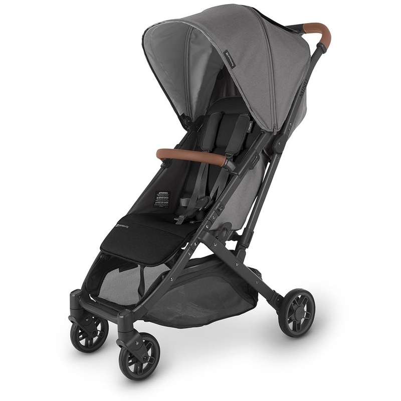 UPPAbaby OPEN BOX MINU V2 Compact Stroller – Greyson (Charcoal Melange / Carbon / Saddle Leather)