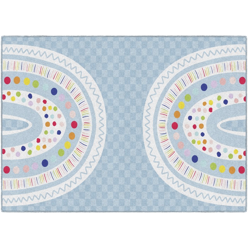 Double Boho Rainbow Rug By Schoolgirl Style