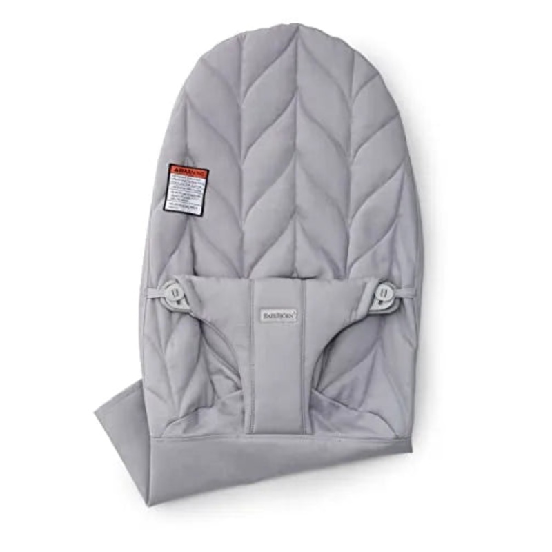 Fabric Seat for Bouncer Petal Quilt – Light Gray