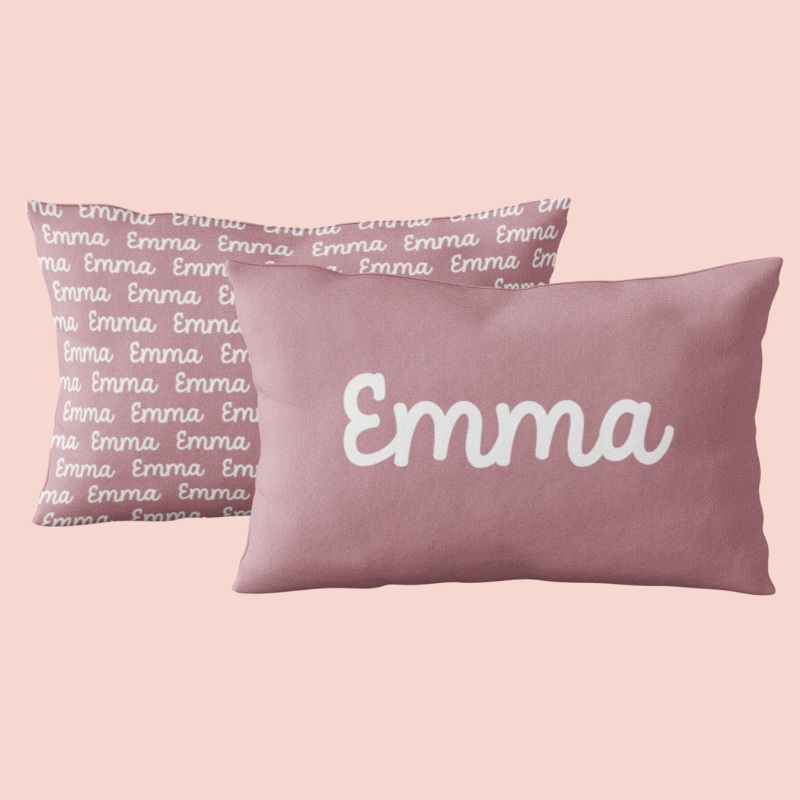 Sugar + Maple Custom Pillow | Centered Name + Repeating Name