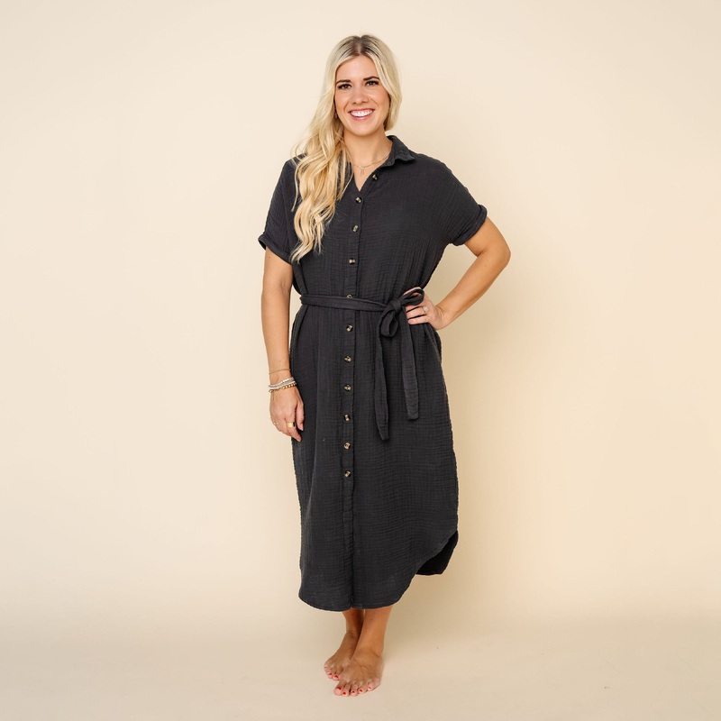 The Everyday Dress – Charcoal