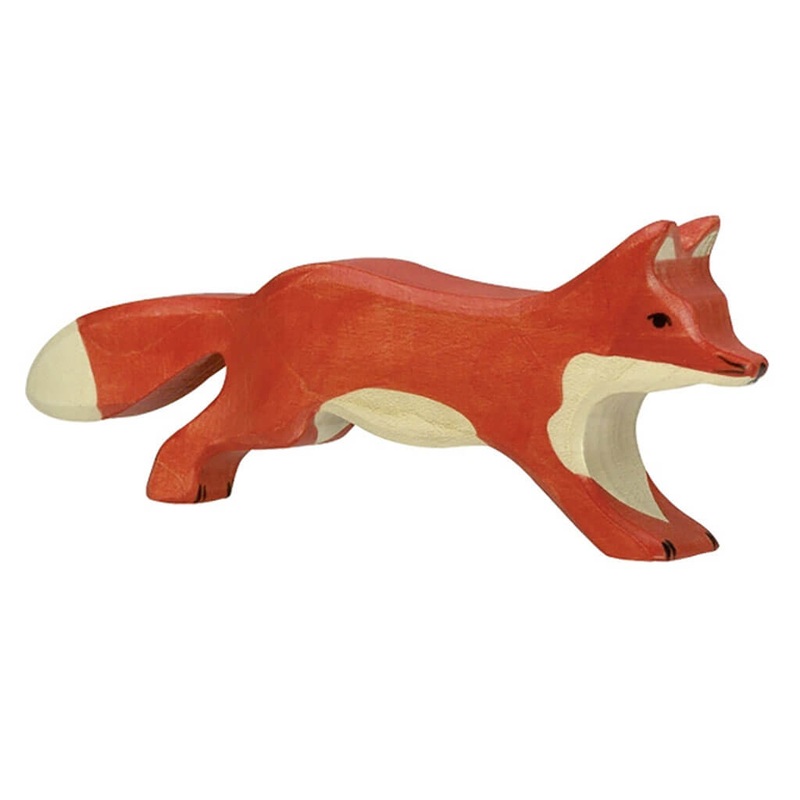 Holztiger Wooden Animal Fox Running