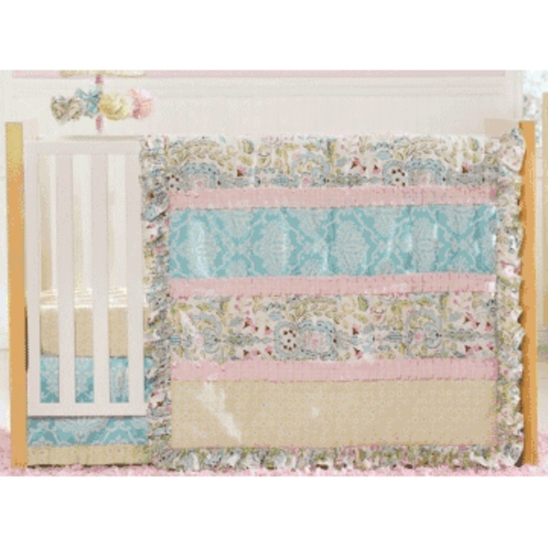 Kidsline Dena Sophia 4 Piece Crib Bedding Set