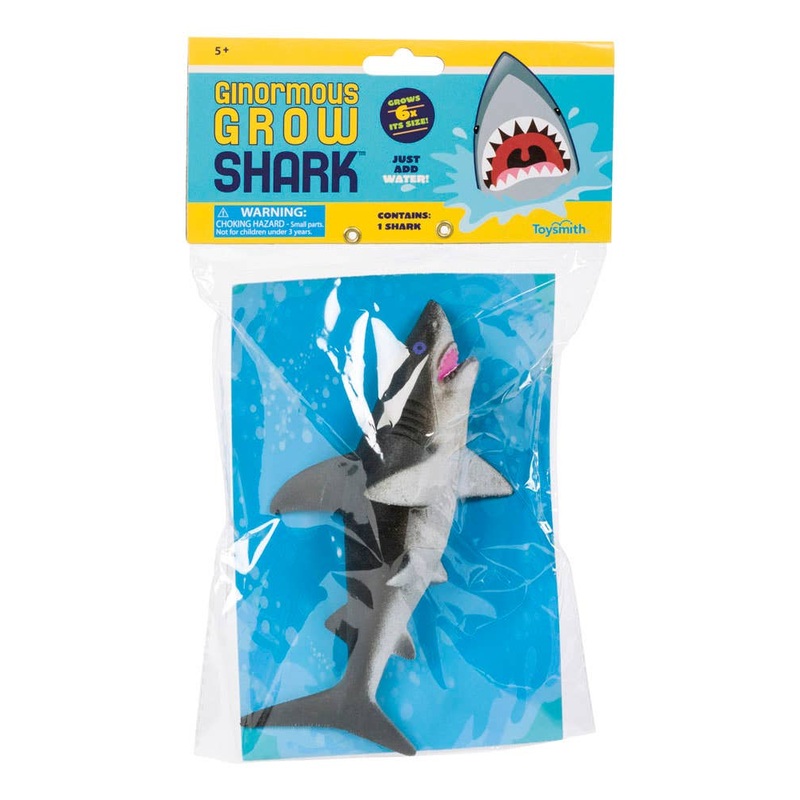 Toysmith Ginormous Grow Shark, Assorted Colors