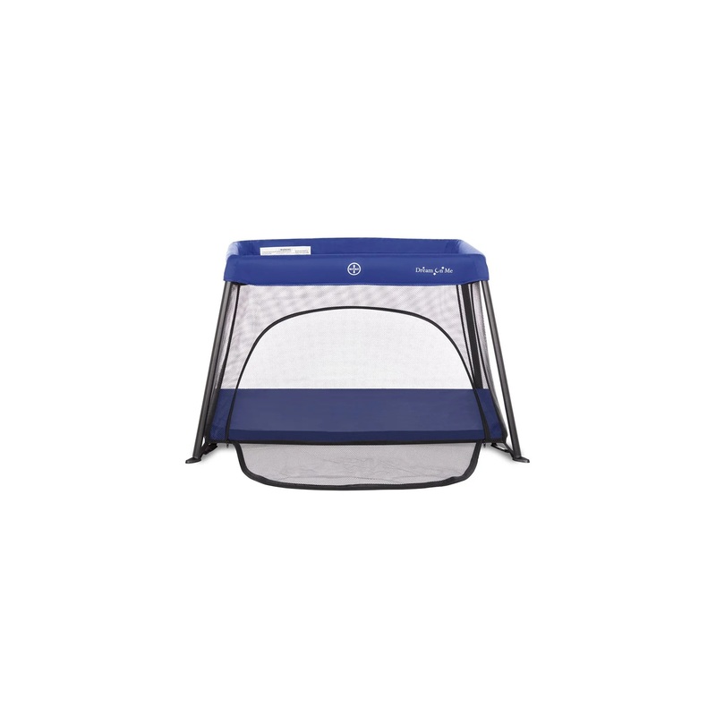 Travel Light Playard with Mesh Zipper Door, Navy