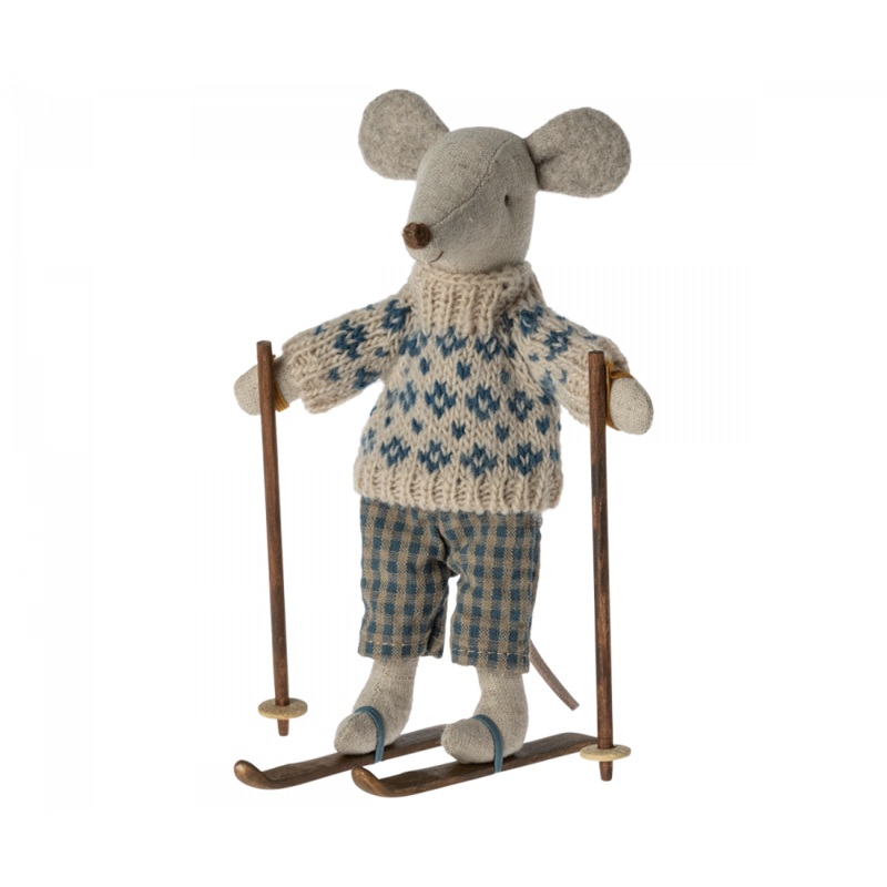 Winter Mouse with Ski Set, Dad