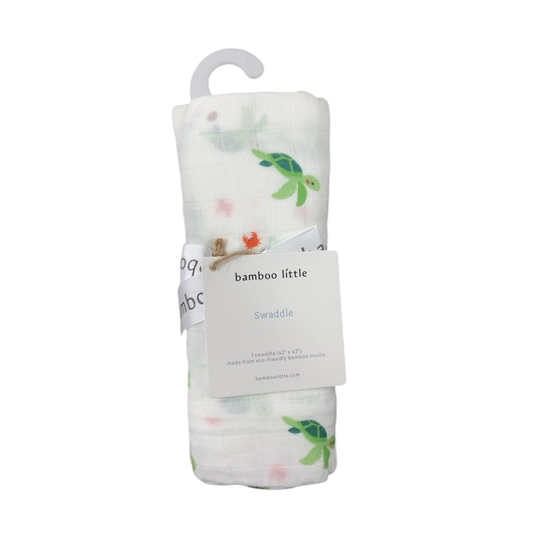 Bamboo Little Swaddle, Turtle, 1 pack