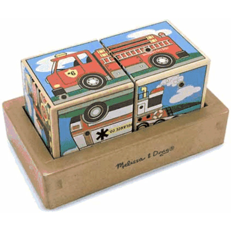 Melissa & Doug Vehicles Sound Blocks
