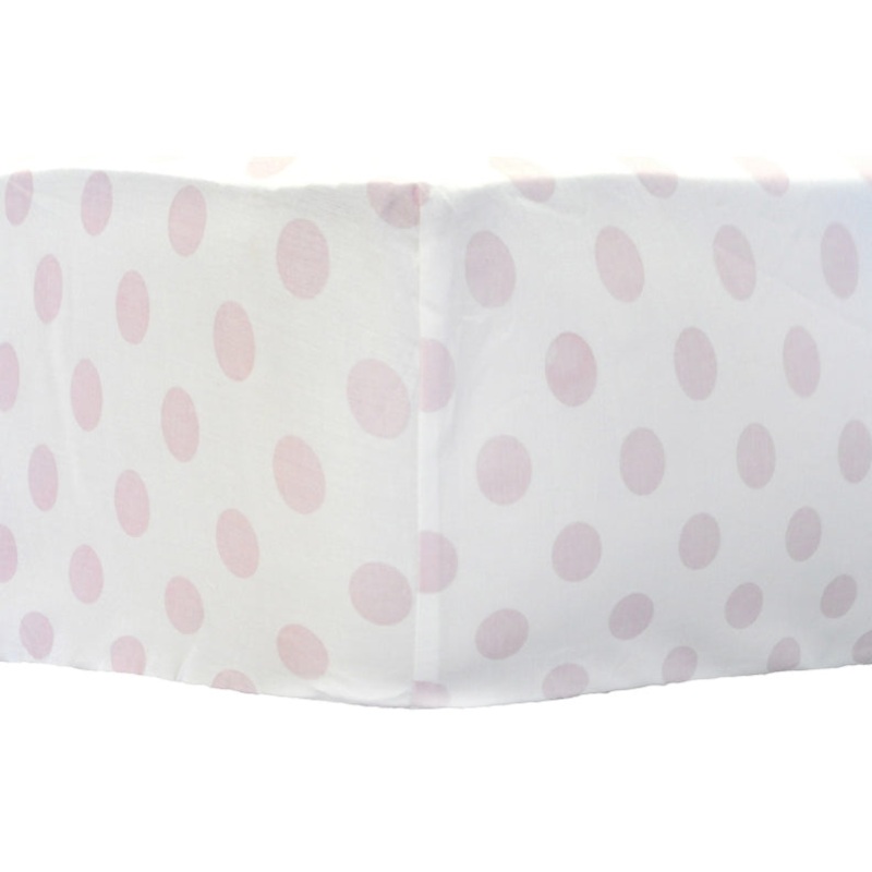 My Baby Sam Chevron Baby Pink Crib Sheet