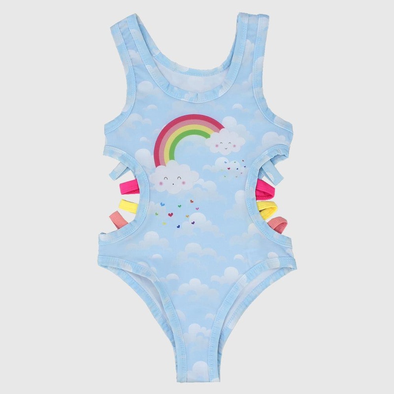Rainbow Cloudy Swim Suit