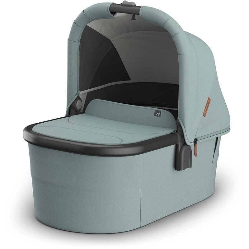 UPPAbaby OPEN BOX Bassinet V3 – Kenzi (Mystic Aqua / Carbon Frame)