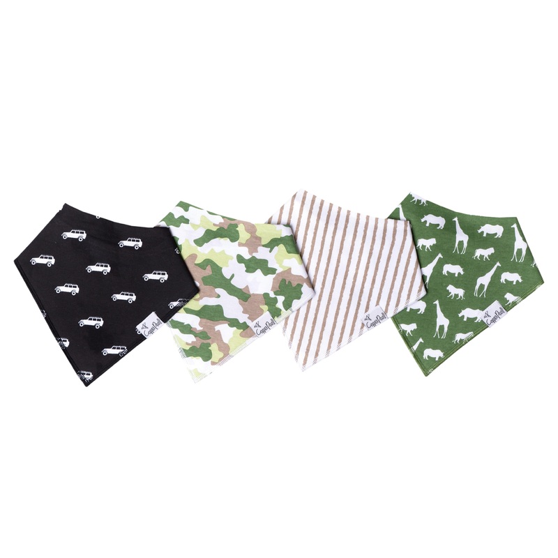Copper Pearl Baby Bandana Bibs | Safari