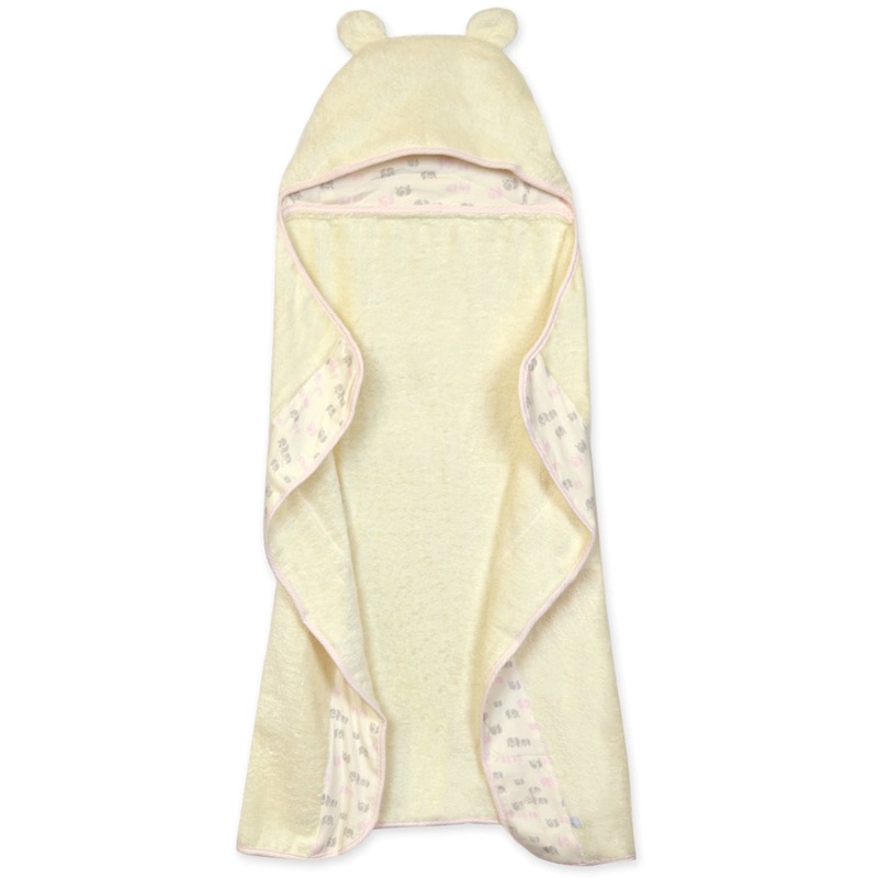 Just Born Organic Hooded Towel – Pink Elephant