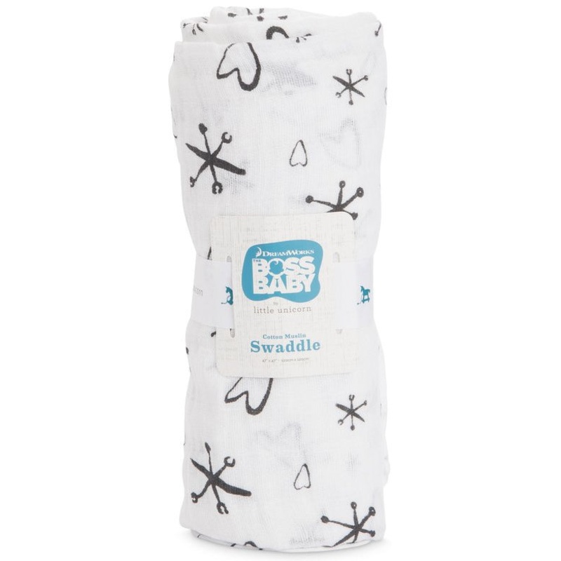 Little Unicorn + The Boss Baby Cotton Muslin Swaddle – Jacks