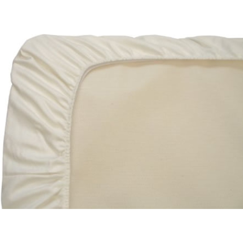 Naturepedic Organic Cotton Fitted Portable Crib Sheet – Ivory