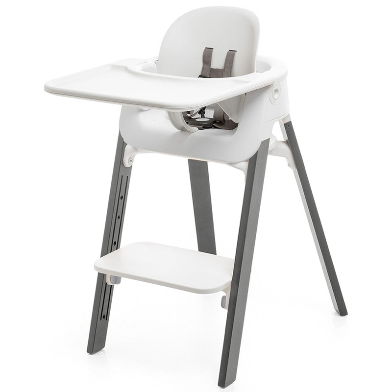 Stokke Steps Complete High Chair – White/Storm Grey
