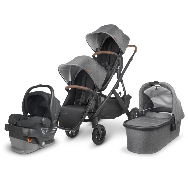 UPPAbaby VISTA V2 Double Stroller + MESA V2 Travel System Bundle – Greyson / Jake