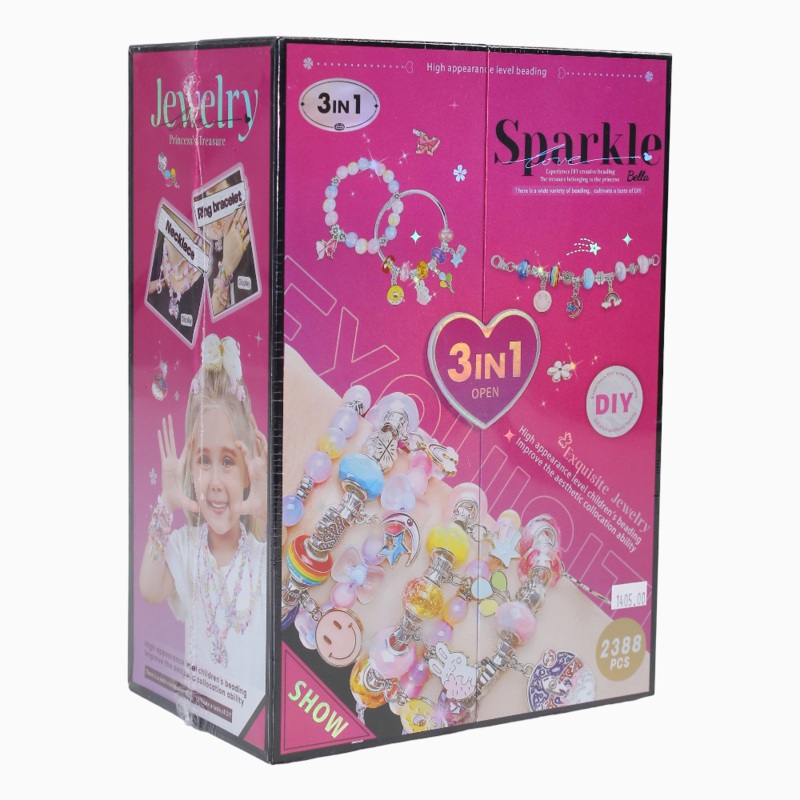 3in1 DIY Beads Set  Colorful Craft Kit