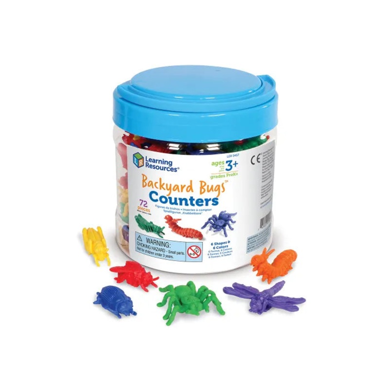 Backyard Bugs Counters (Set of 72)