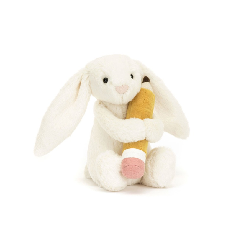 Jellycat Bashful Bunny with Pencil