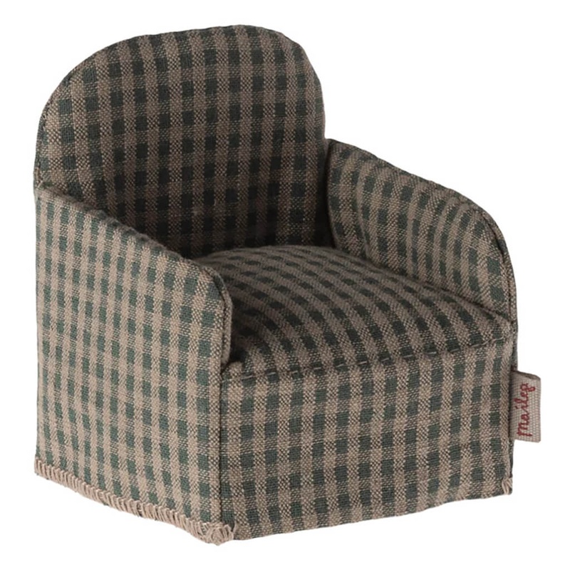 Mouse Chair – Green checker
