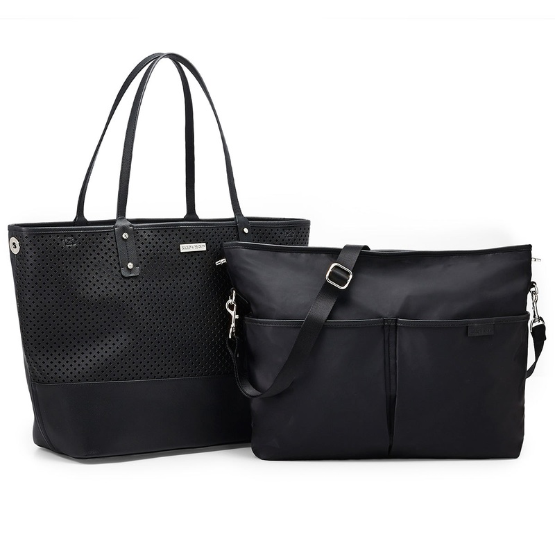Skip Hop Duet 2-in-1 Tote Diaper Bag – Black