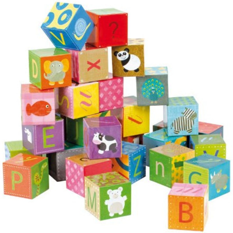 Janod Kubkid Alphabet Blocks (32 Cubes)