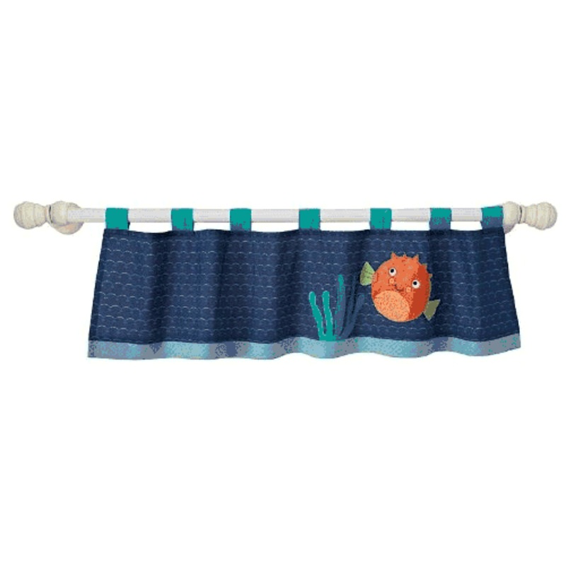 Lambs & Ivy Bubbles & Squirt Window Valance