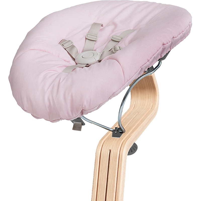 Nomi Baby Base 2.0 Bouncer – Gray with Pink Cushion