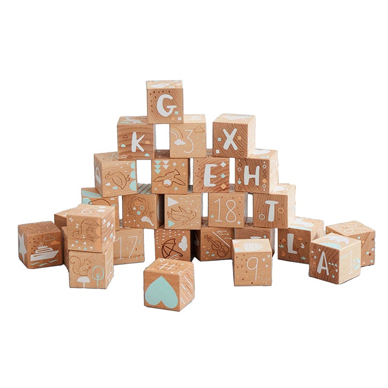 Wonder & Wise Keepsake Etched Baby Blocks