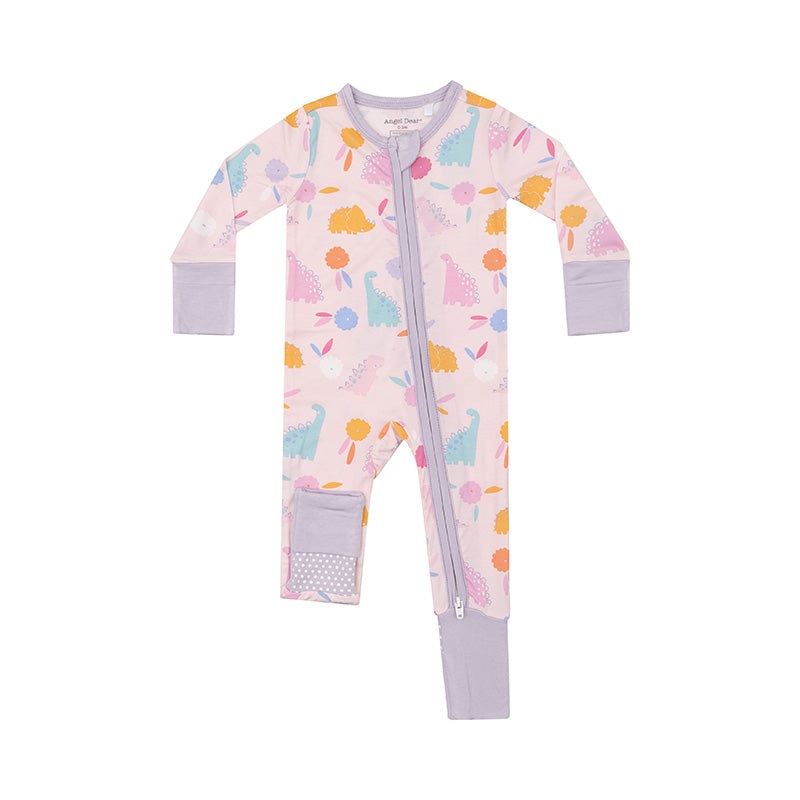 2 Way Zipper Romper – Floral Dinos