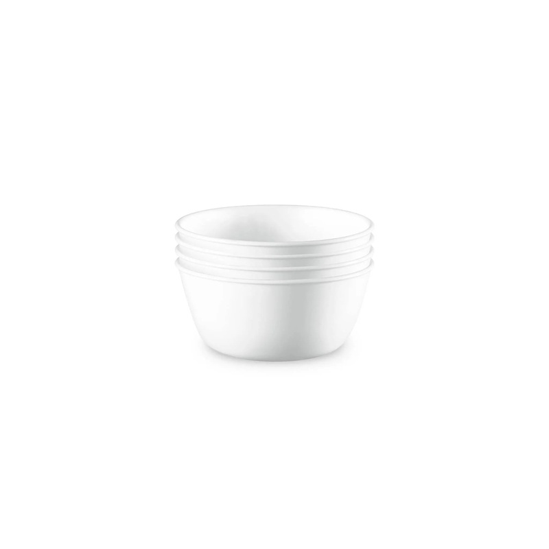 4pk Glass Vitrelle 28oz Dinner Bowls White