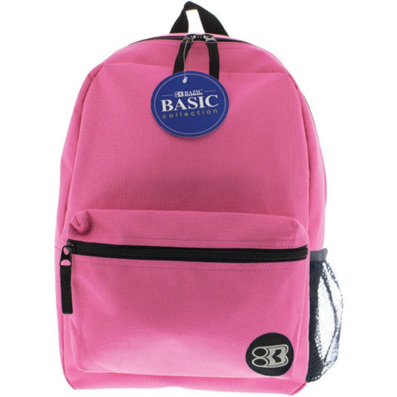 BAZIC 16″ Basic Backpack, Fuchsia