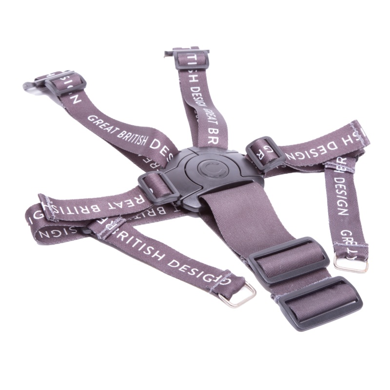 Giggle Mix Genric Harness (Grey With Cream Print)