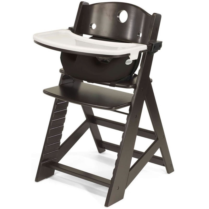 Keekaroo Height Right High Chair & Infant Insert – Espresso / Black