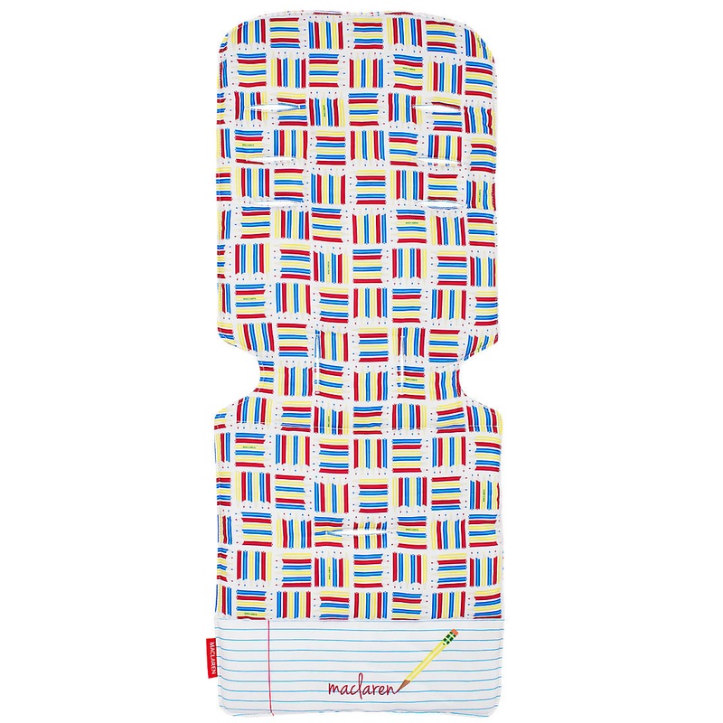 Maclaren Universal Stroller Liner – Notebook White/Pencil Plaid