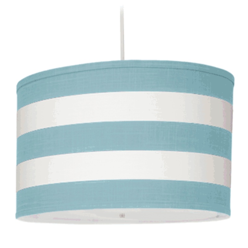 Oilo Stripe Large Cylinder Light in Aqua