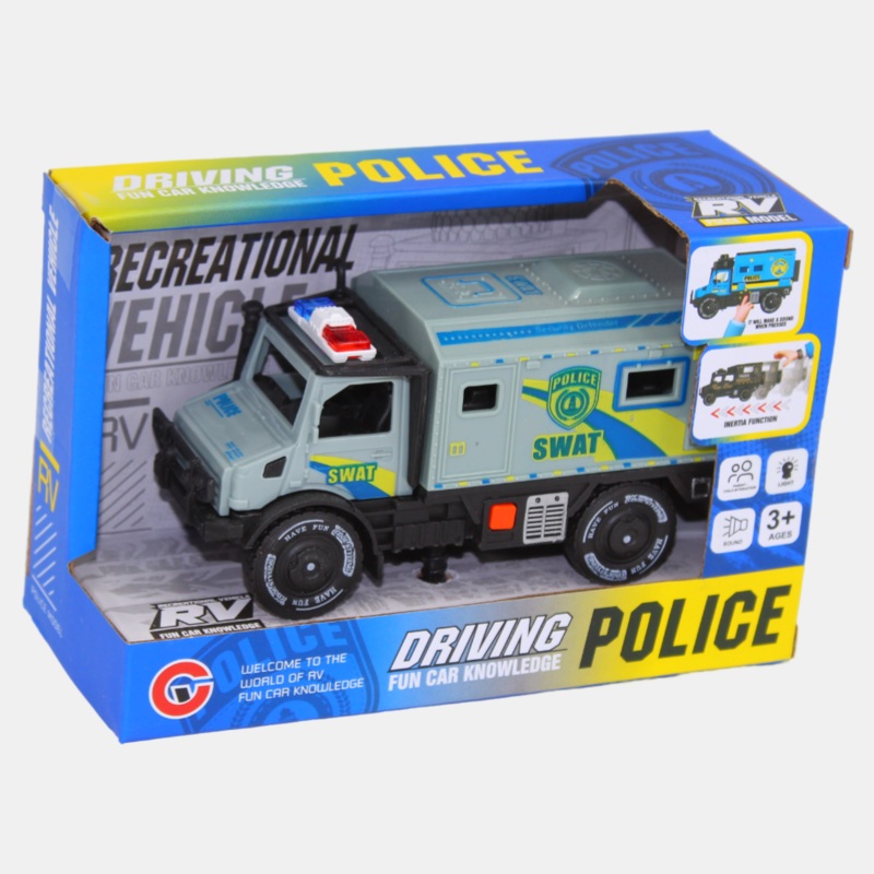 Police Car with Sound and Light  Action-Packed Playtime (Mint)