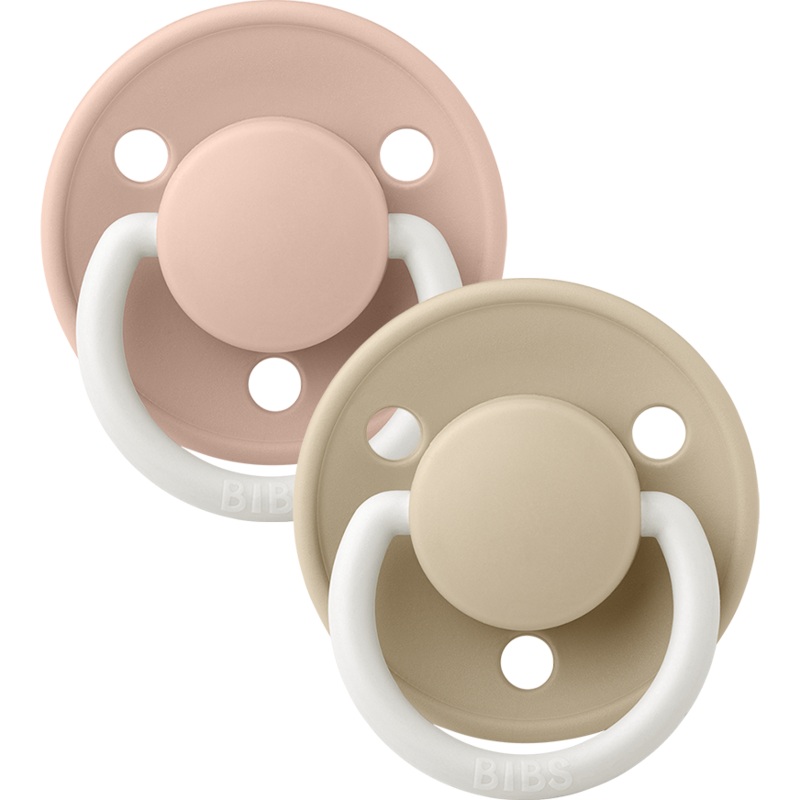 BIBS De Lux Glow 2-Pack | Blush/Vanilla