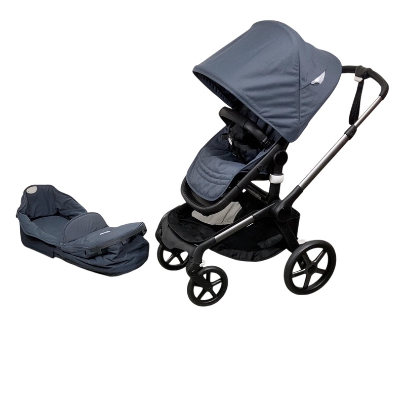 Bugaboo Fox 5 Stroller, 2024, Graphite Frame, Stormy Blue