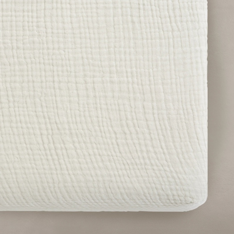 Eggshell Organic Muslin Crib Sheet