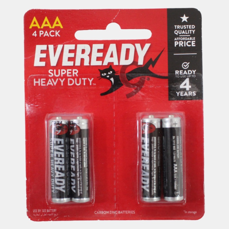 Eveready Super Heavy Duty Battery – Pack of 4
