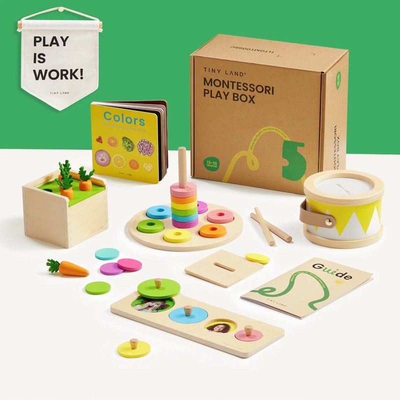Tiny Land Montessori Toys Set for Toddlers (13-15 Month)
