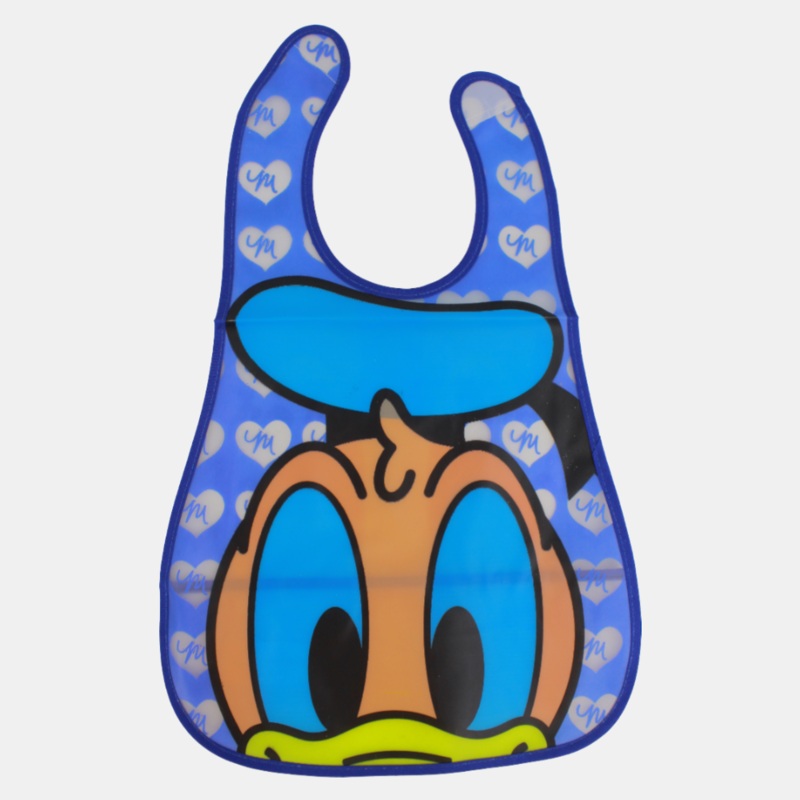 Baby Bib  Blue with Donald Duck Design