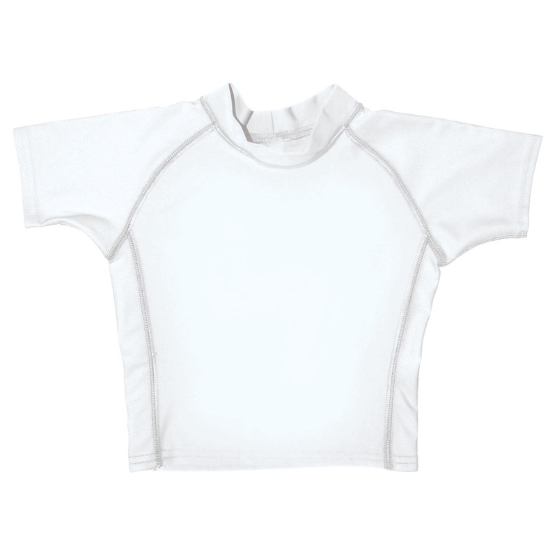 iPlay Short Sleeve Rashguard – White – Small (6mo)